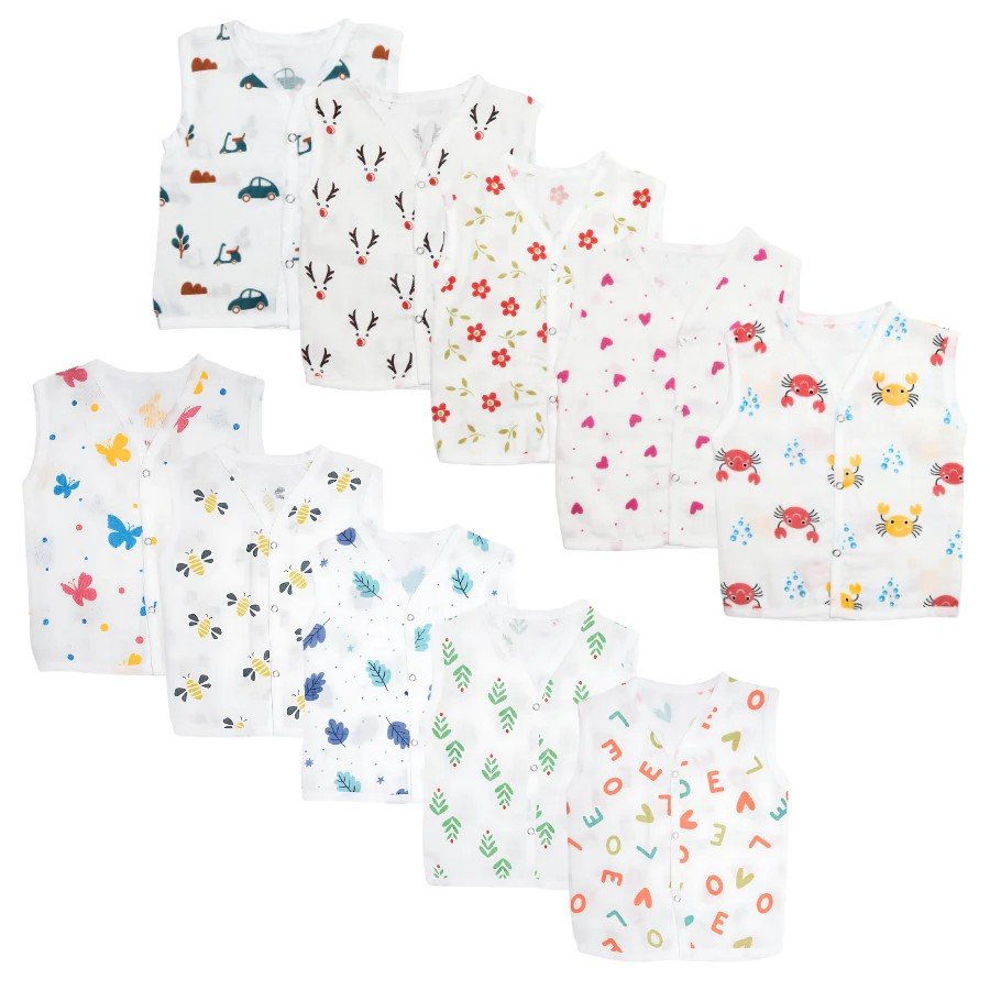 Muslin Jabla Set of 10 – Assorted Prints