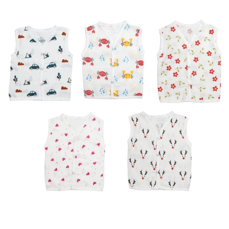 Muslin Jabla Set of 5 – Assorted Prints